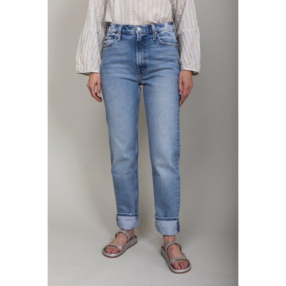 MOTHER High Rise Blue Jeans